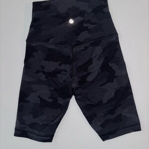 lululemon athletica Black Camo Bike Shorts